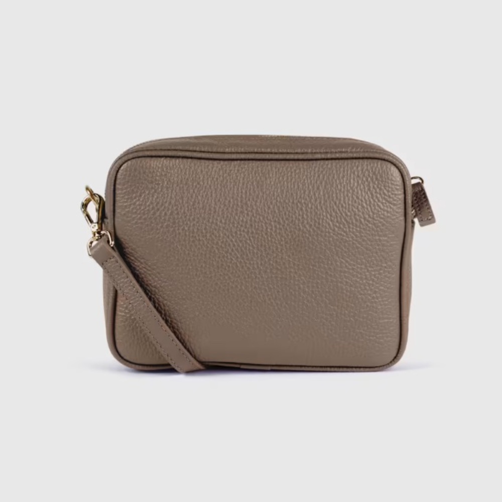 Quince Brown Pebbled Leather Crossbody Bag - Picture 6 of 16